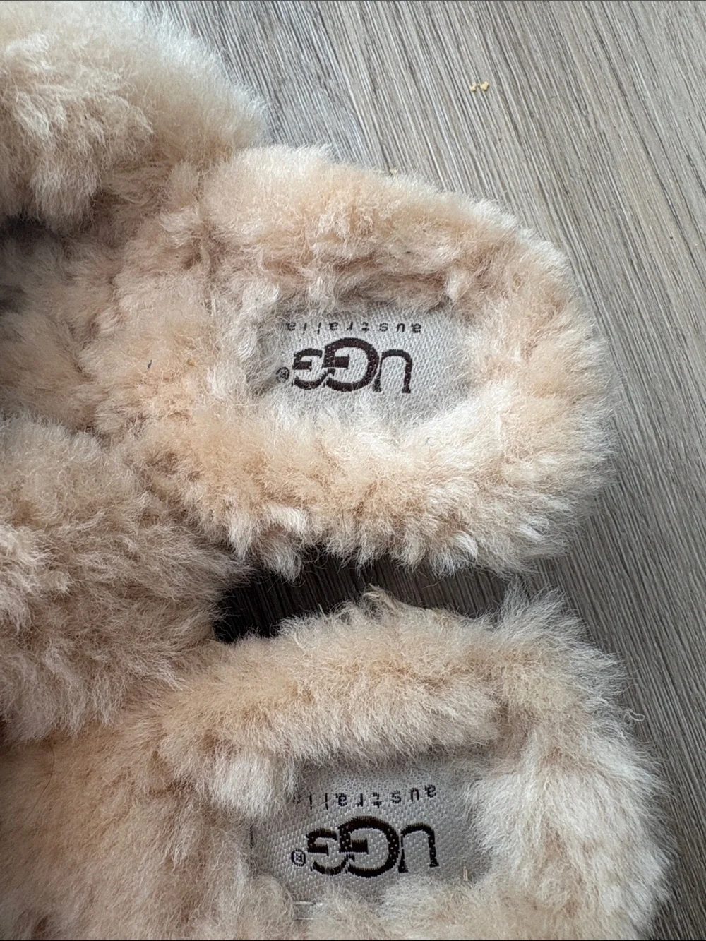 UGG Australia Kalie Brown Leather Shearling Lined Wooden Clogs Size 7 cozy warm - Picture 3 of 10